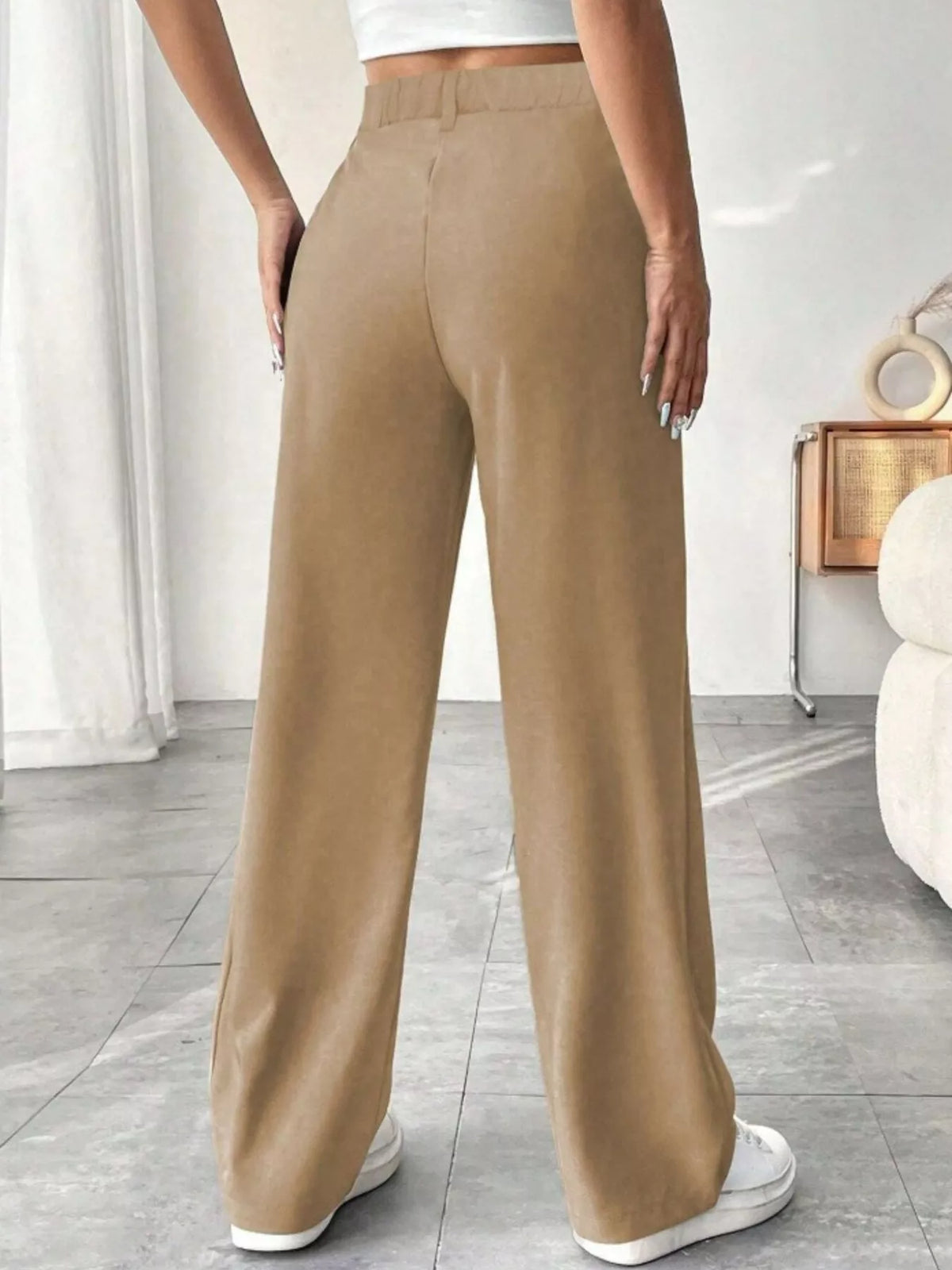 Wide Leg Pleated Pants