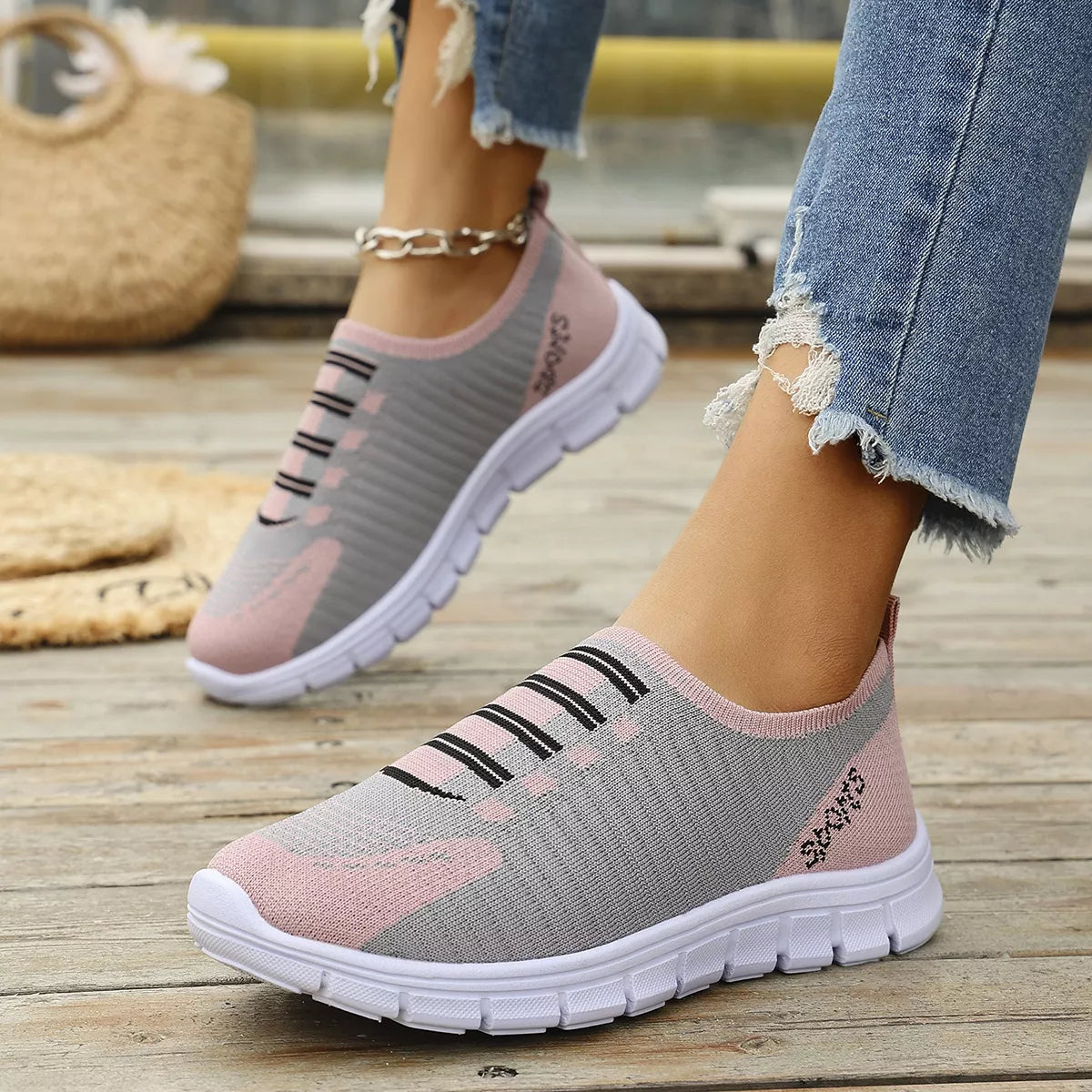 Round Toe Slip-Ons