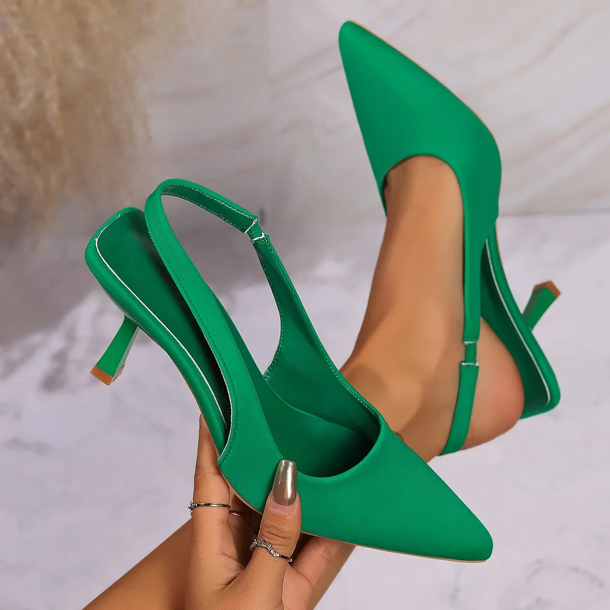 Point Toe Stiletto Pumps