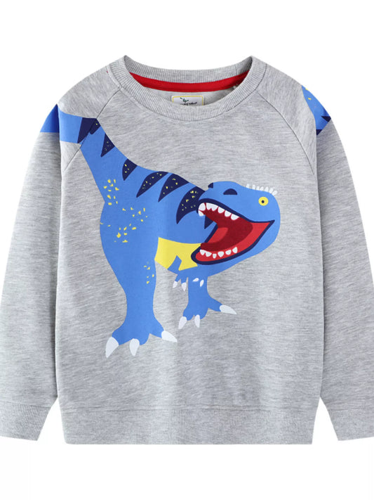 Children's Dinosaur Crew Neck Sweatshirt