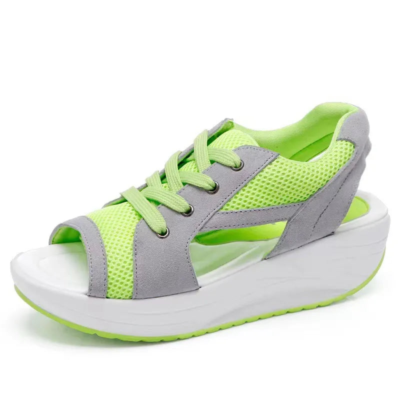 Mesh Breathable Platform Sandals