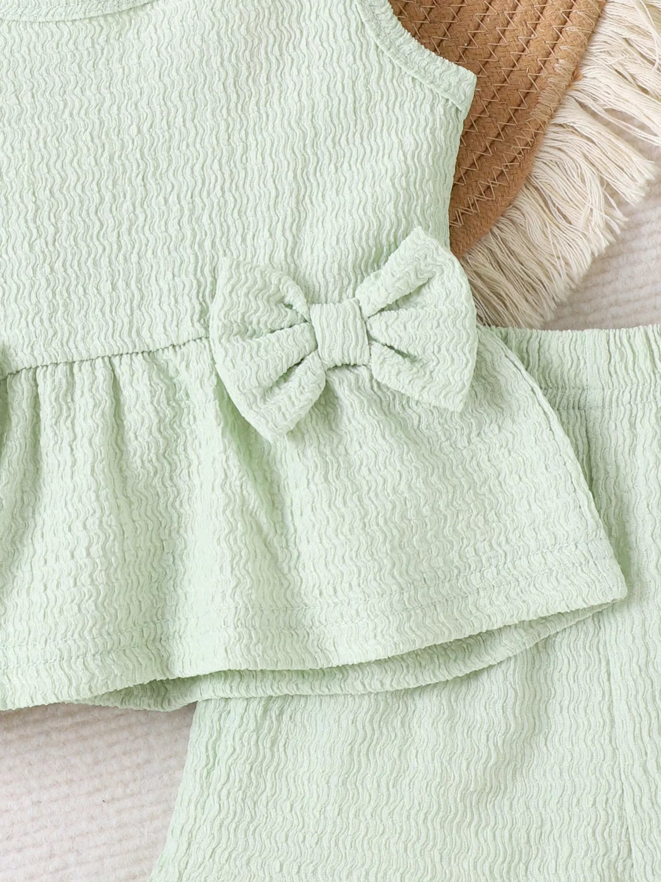 Children's Bow Tank and Shorts Set
