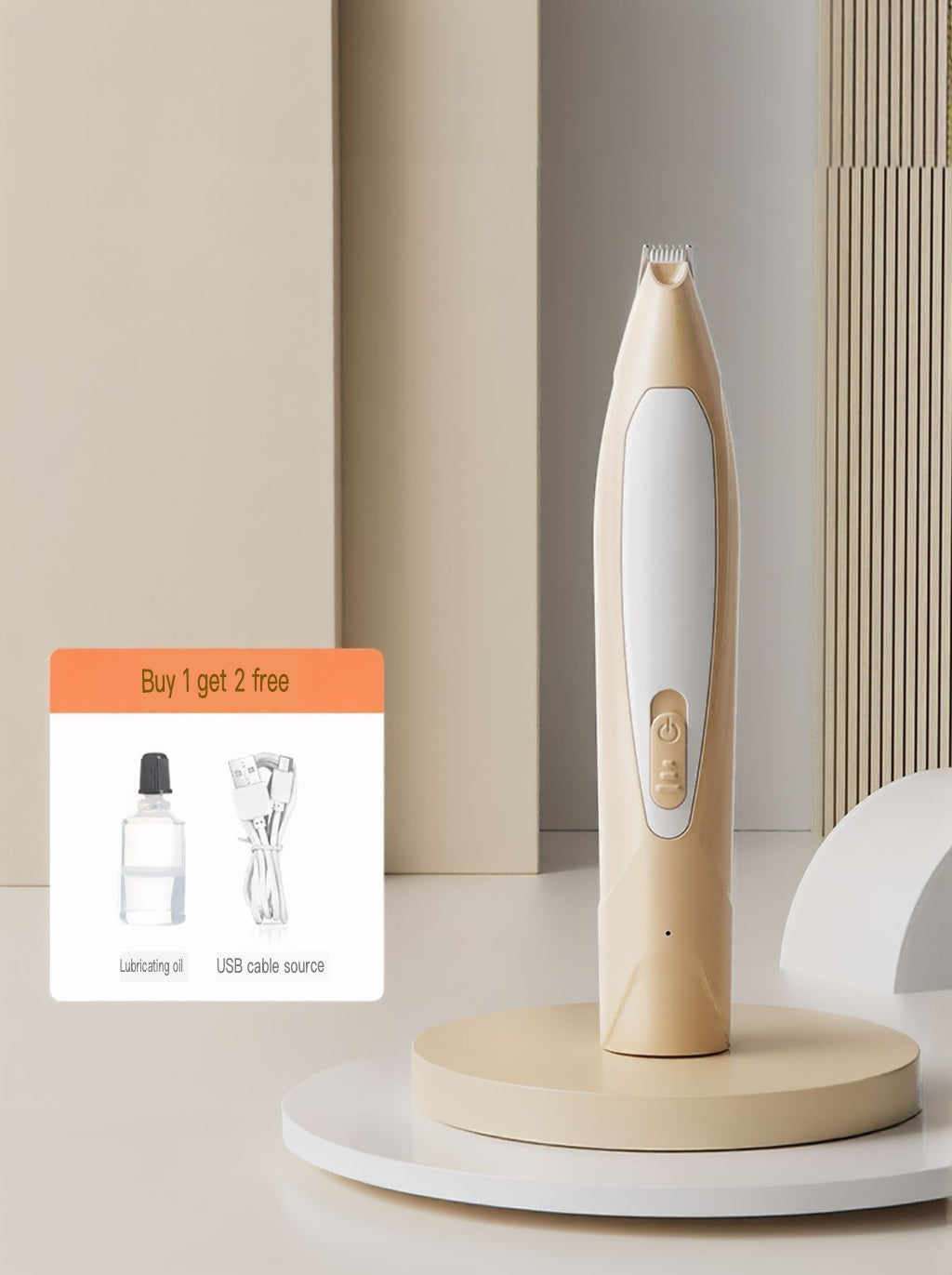 LED Pet Paw Trimmer Rechargeable Low Noise