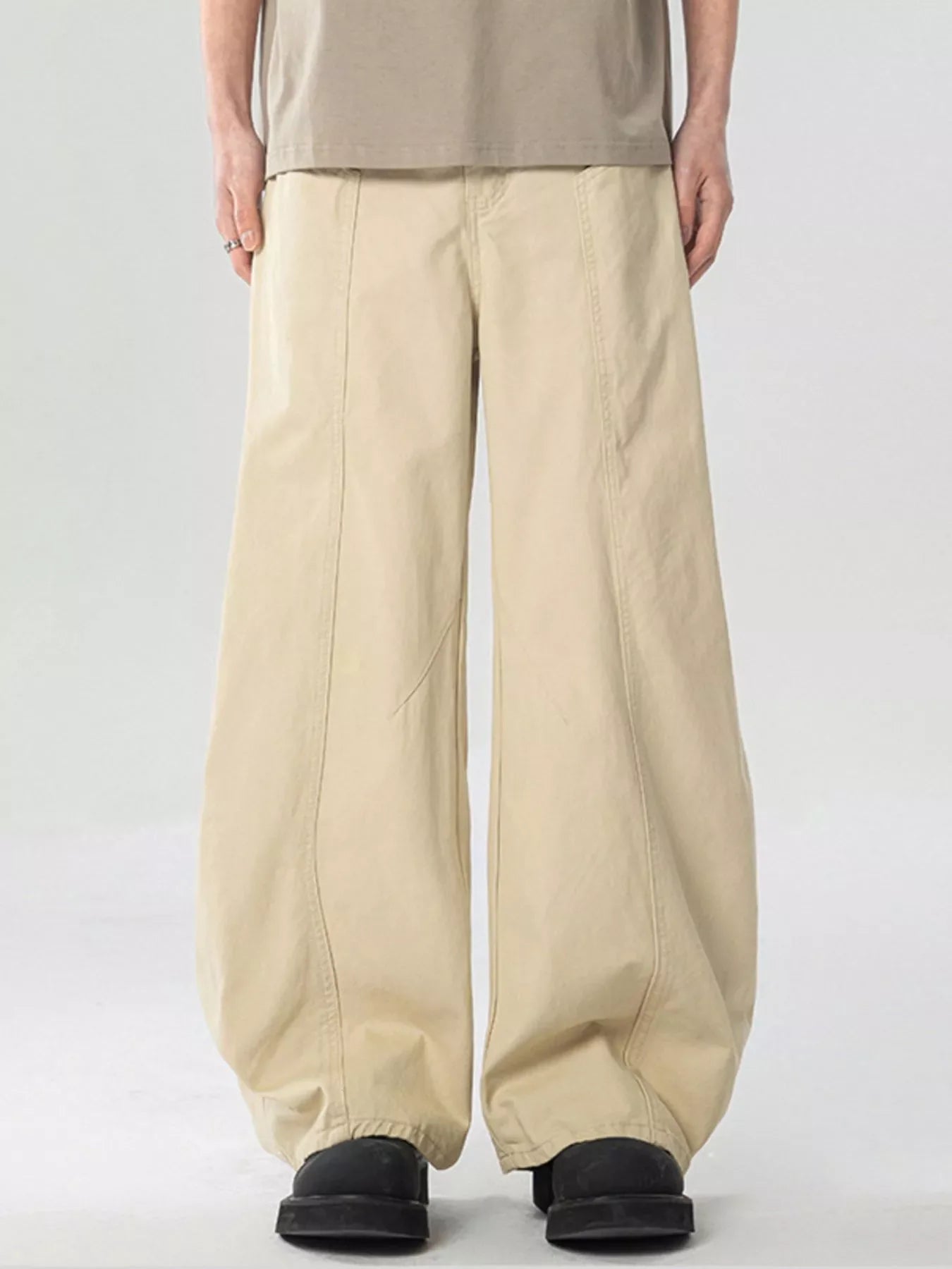 Men's Pocketed Wide Leg Pants
