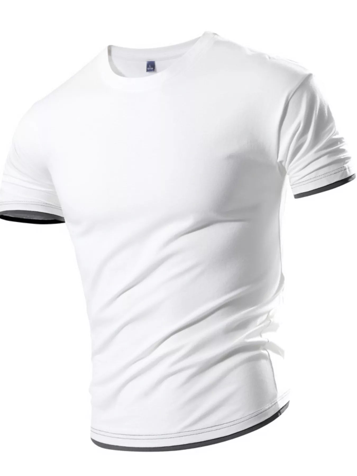 Men's Plus Size Casual Crew Neck Short Sleeve T-Shirt