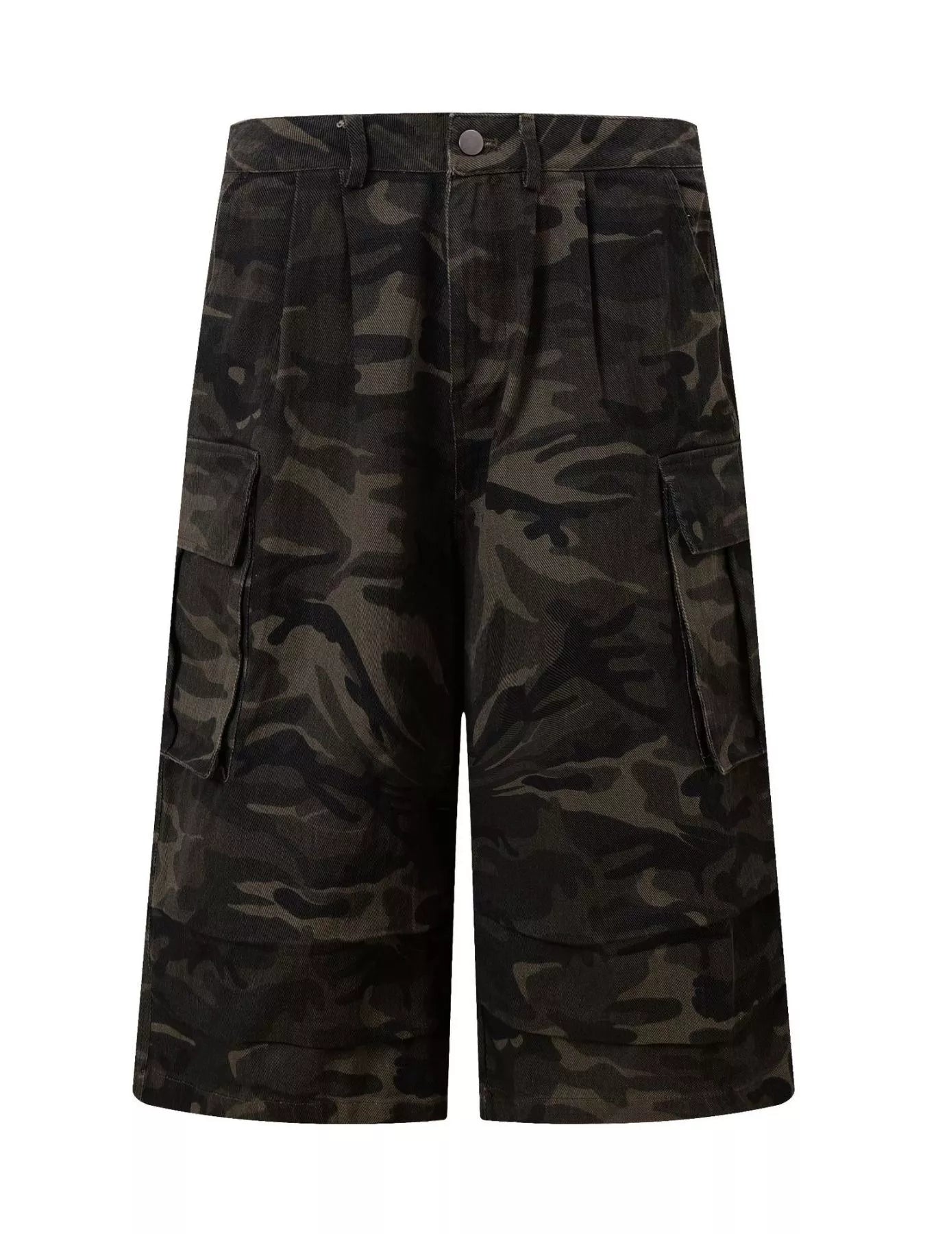 Men's Camouflage Wide-Leg Cargo Capris