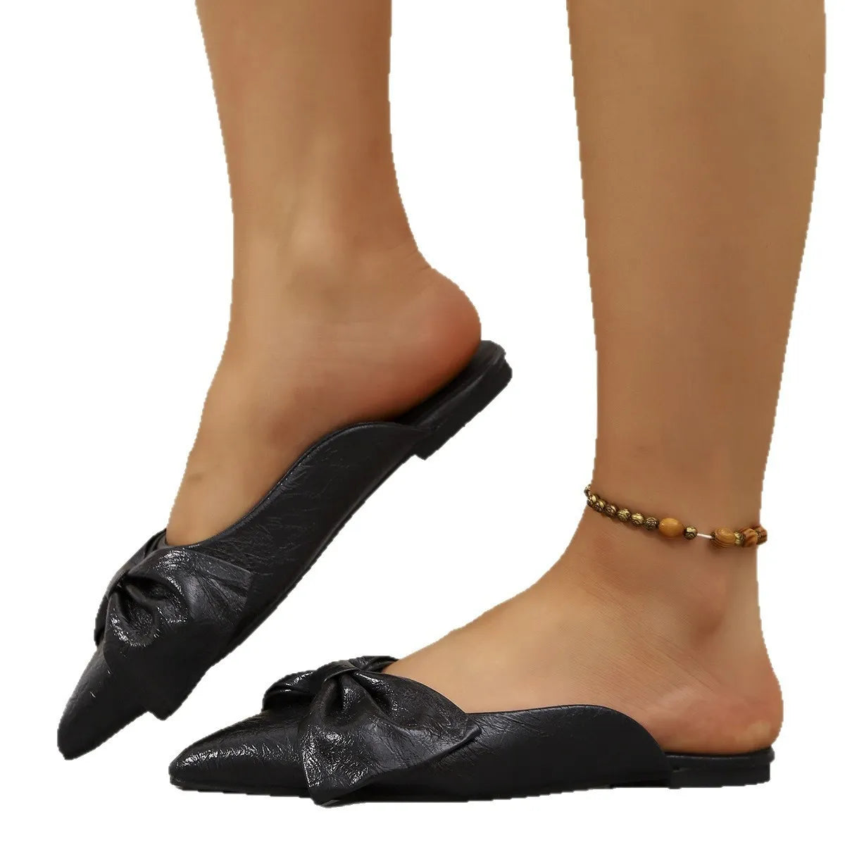 Pointed Toe Bow Sandals