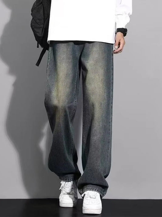 Men's Full Size Wide Leg Jeans Plus Size