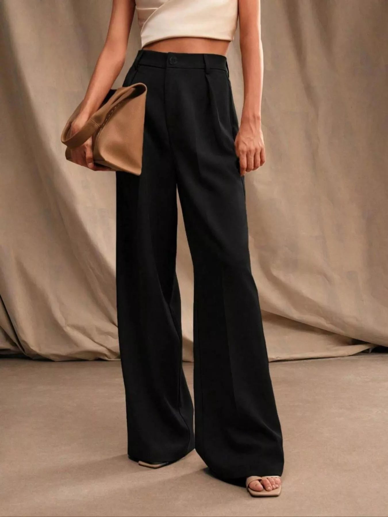 High-Waisted Wide-Leg Pants