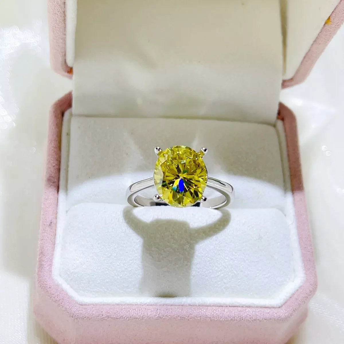 5 Carat 925 Sterling Silver Moissanite Ring