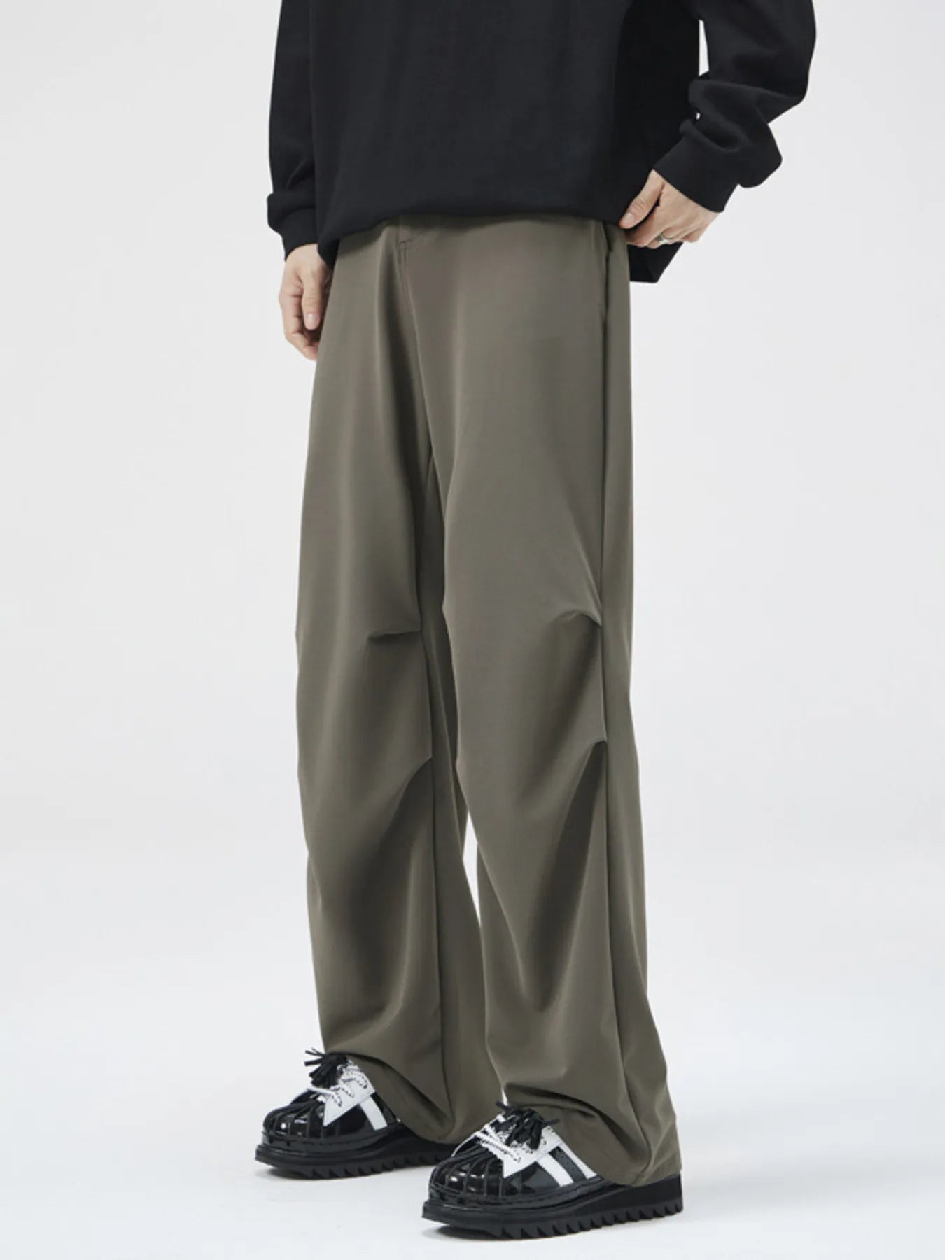 Men's Full Size Wide Leg Relaxed Fit Pants Plus Size