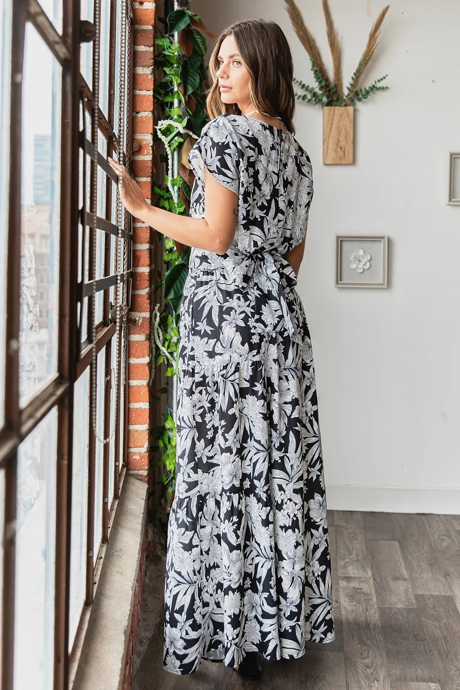 Mittoshop Tropical Print Top and Skirt Set