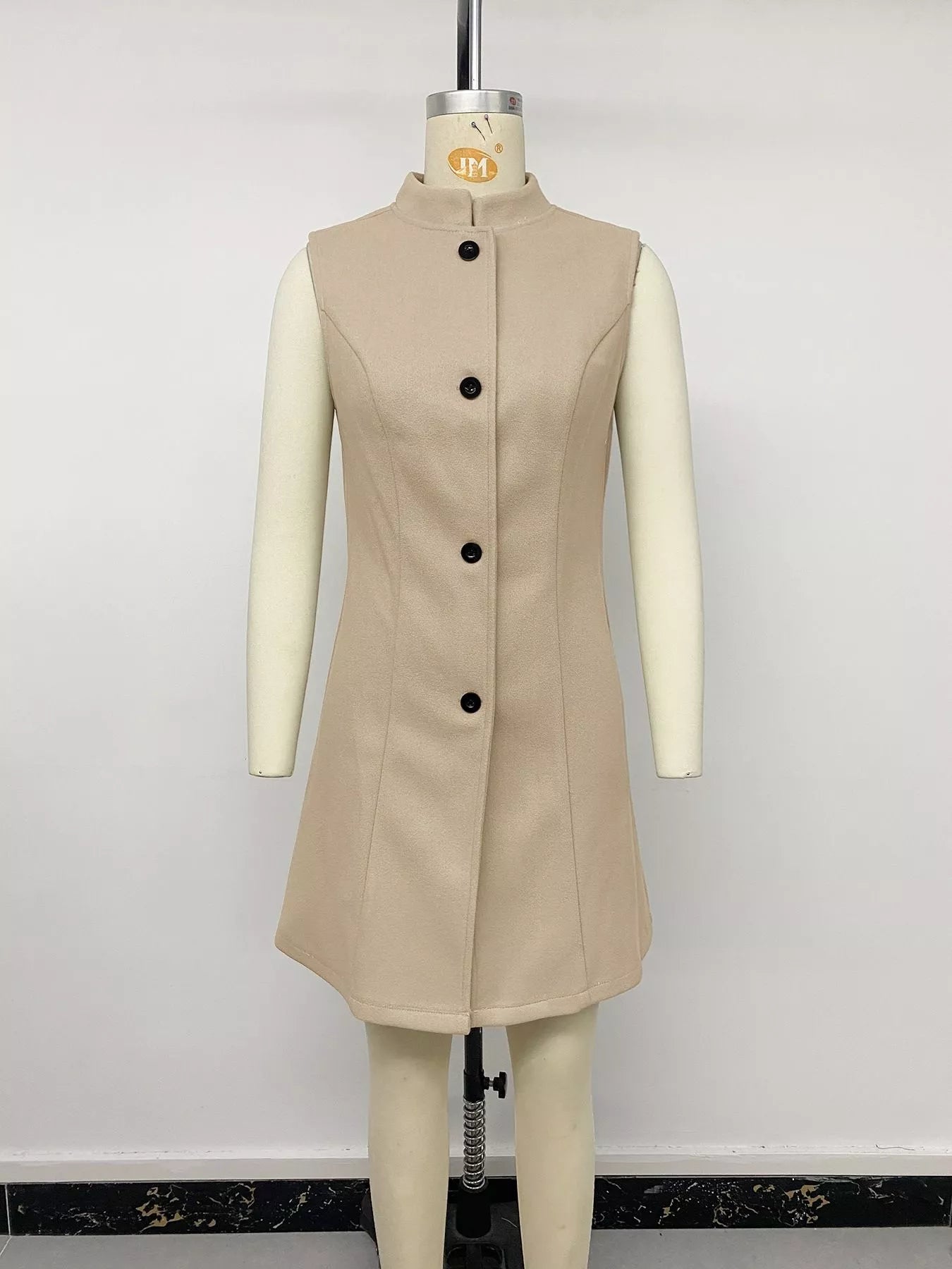 Elegant Button-Down Vest Coat