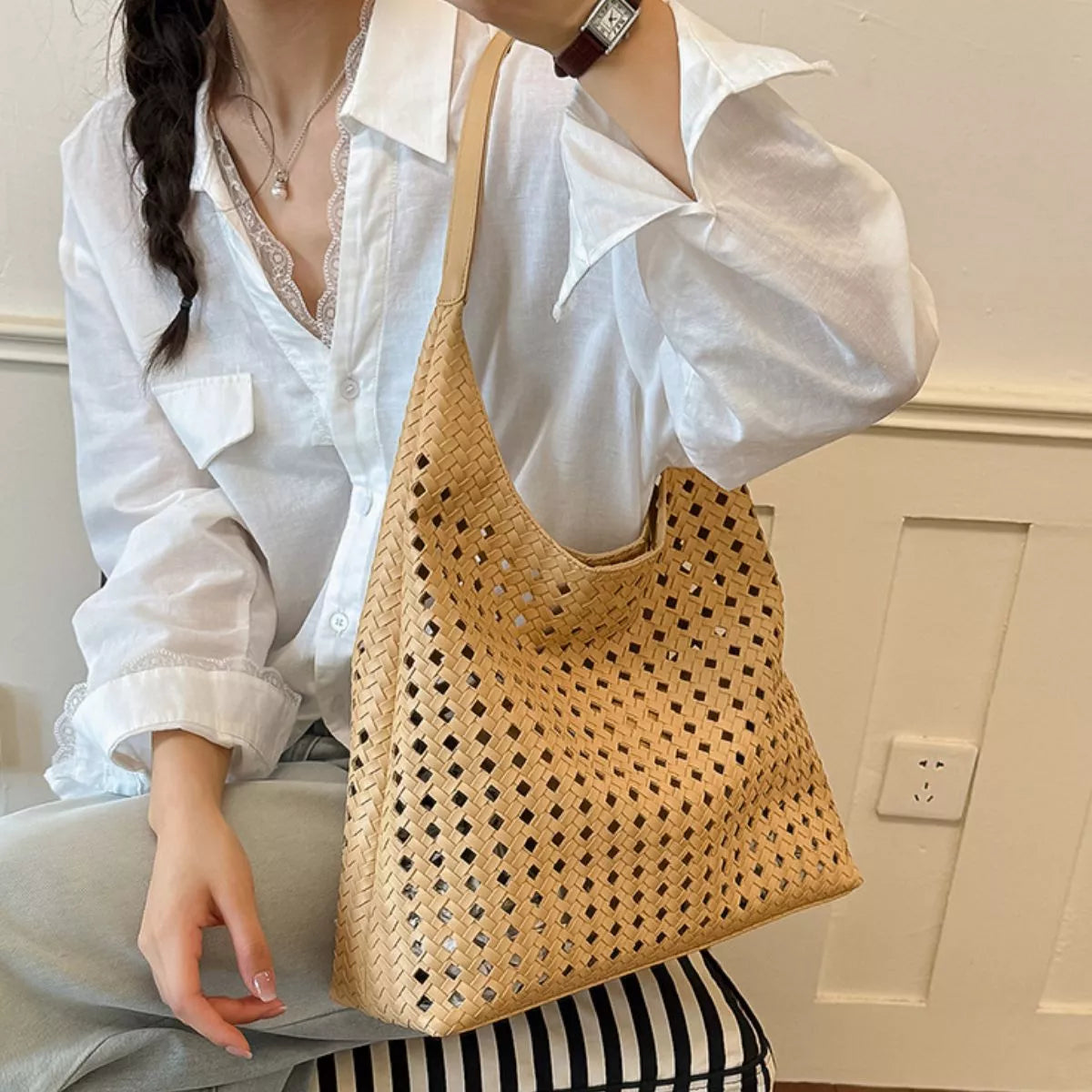 Cutout Shoulder Bag