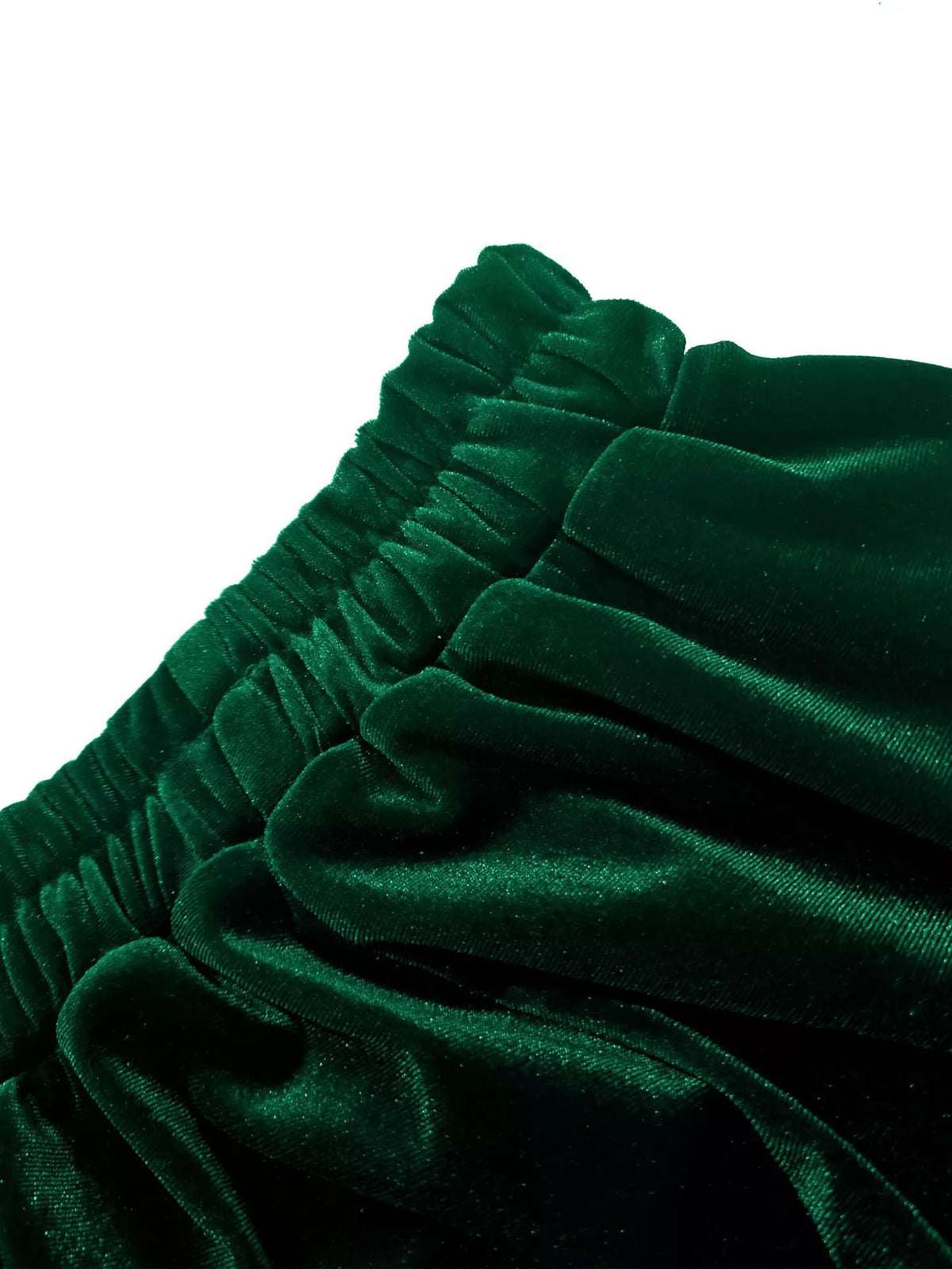 Plus Size Ruffled Velvet Elastic Waist Skirt