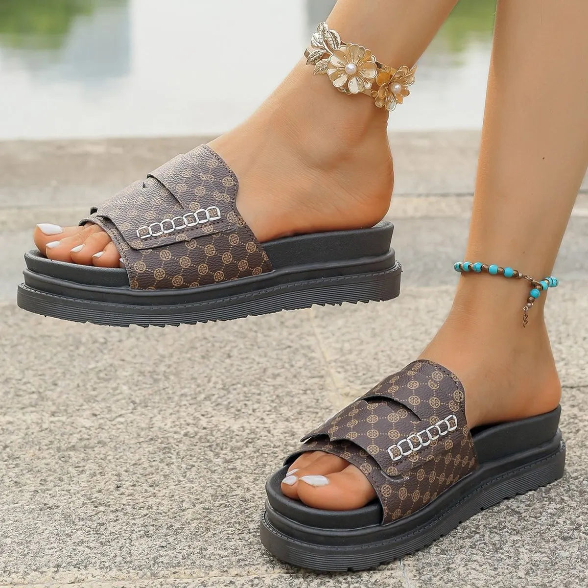 Open Toe Platform Sandals