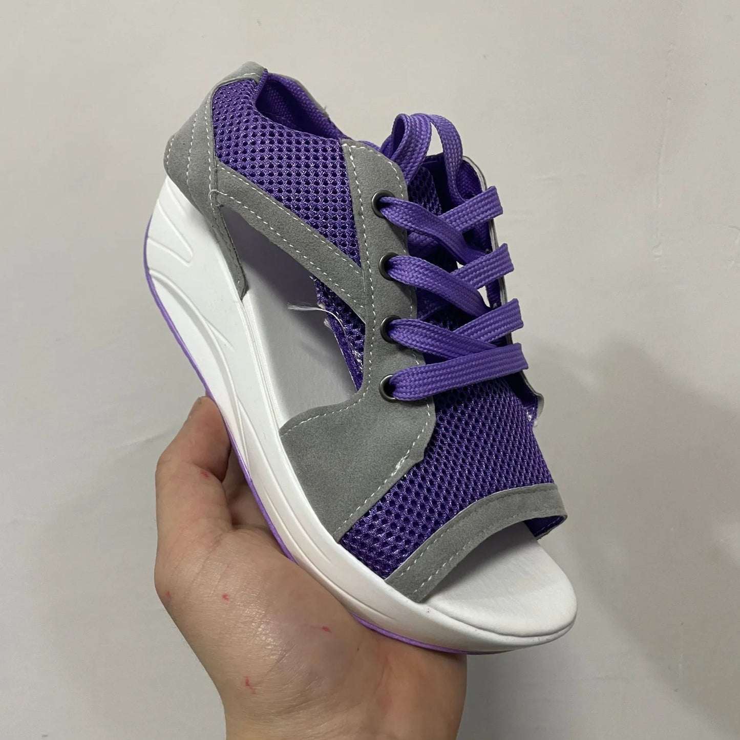 Mesh Breathable Platform Sandals