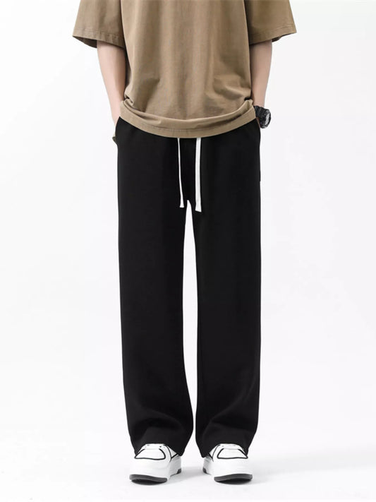 Men's Full Size Loose Fit Casual Drawstring Pants Plus Size
