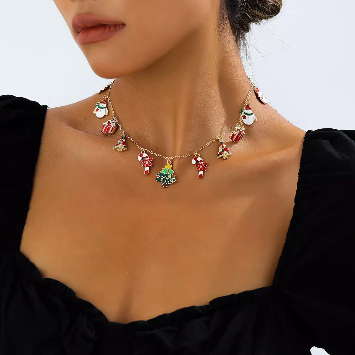 Christmas Charm Alloy Necklace