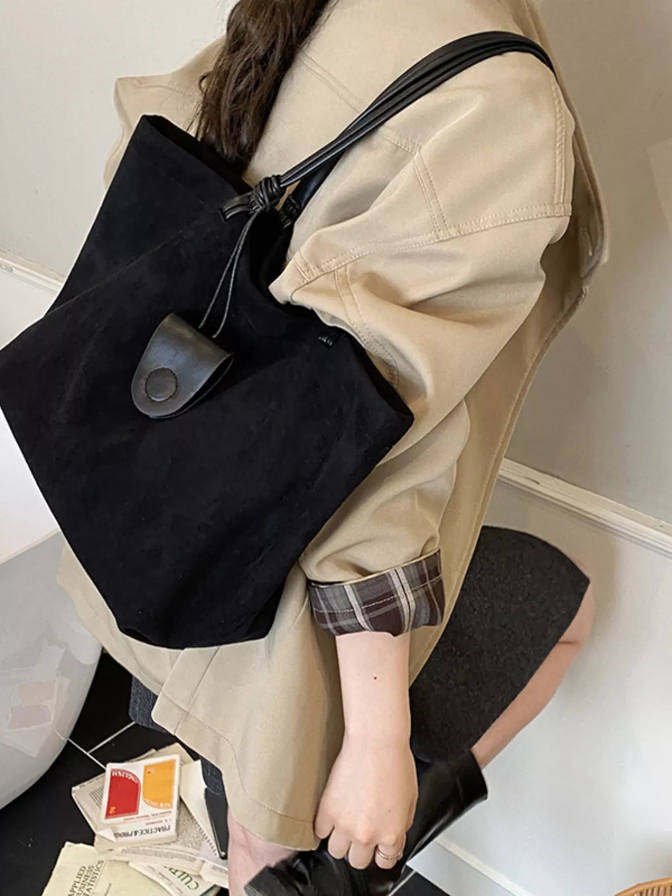 Classic Suede Tote Bag