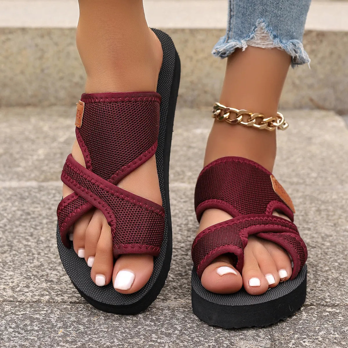 Open Toe Platform Sandals