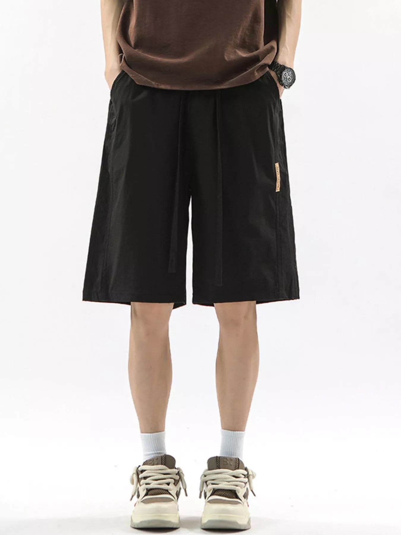 Men's Full Size Drawstring Casual Loose-Fit Pants Plus Size