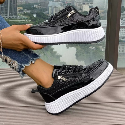 Lace Up Platform Sneakers