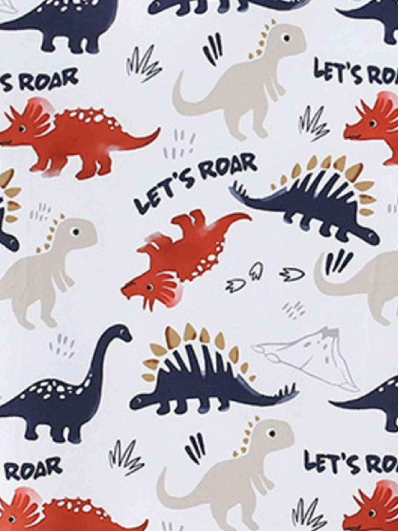 Children's Dinosaur Print Tee and Shorts Set