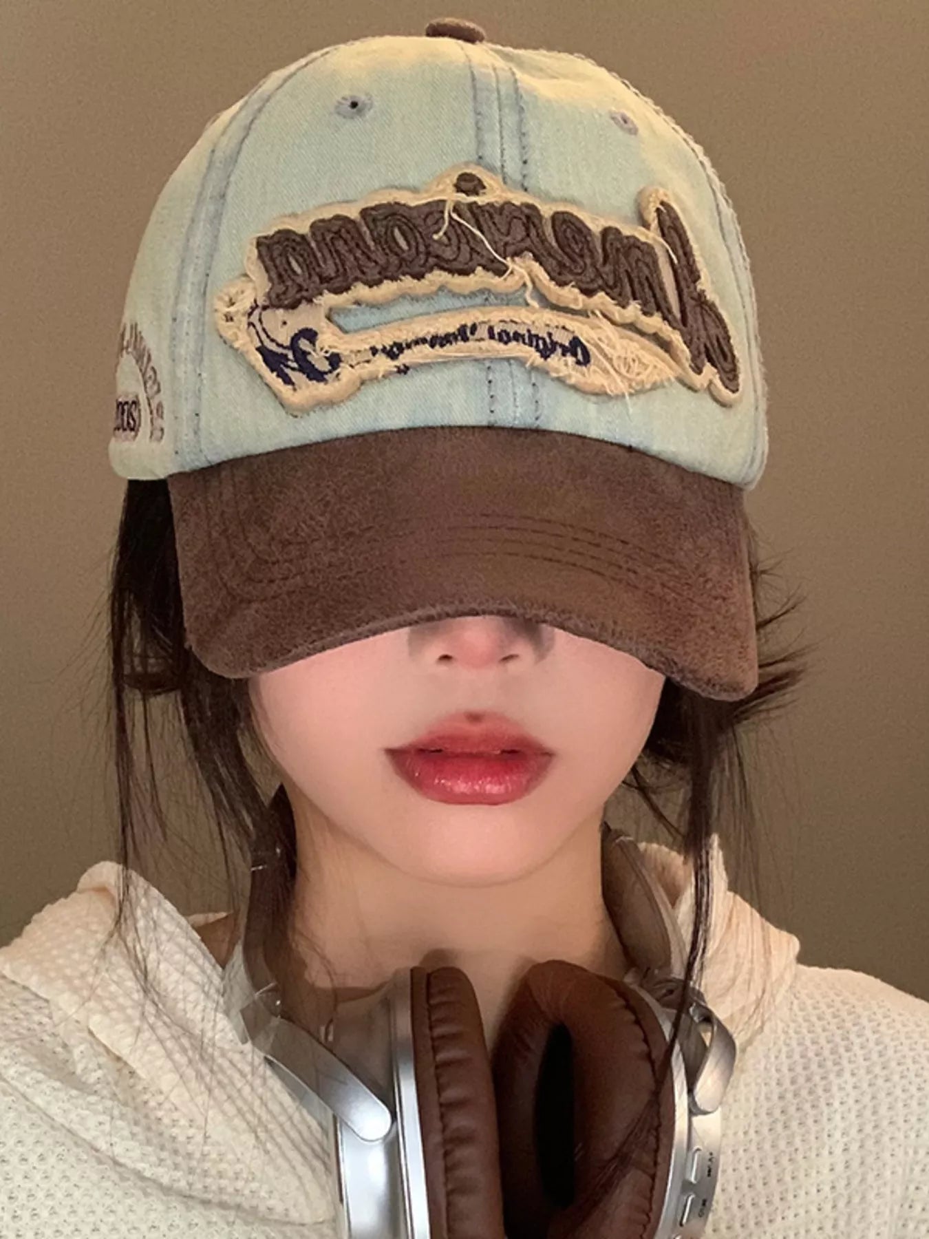 Vintage Washed Embroidered Baseball Cap
