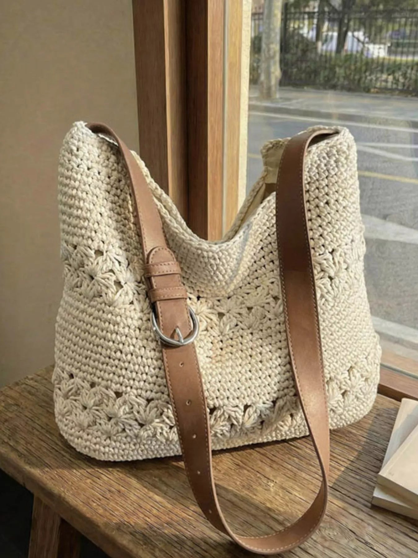 Crochet Knit Shoulder Bag