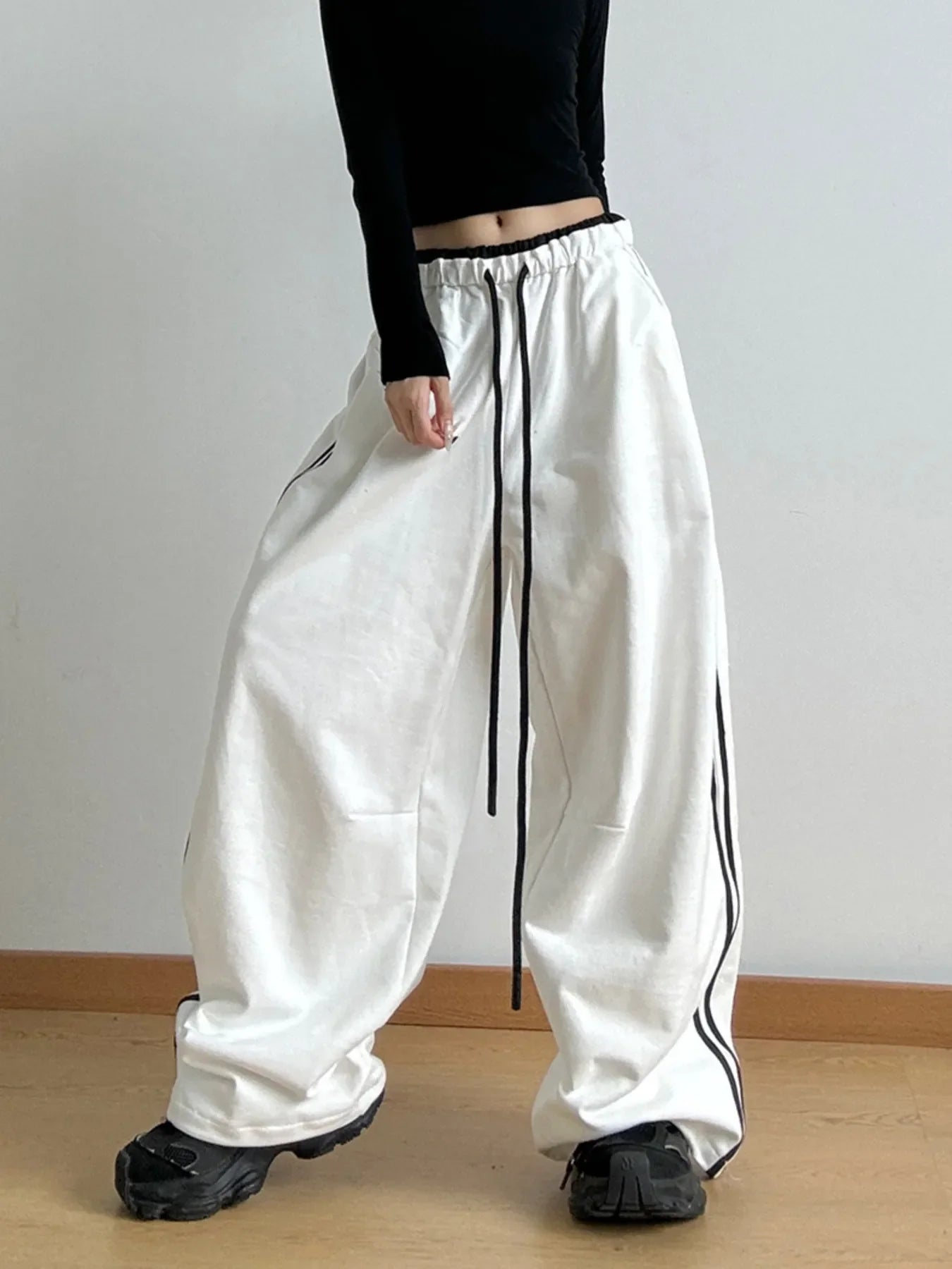 Wide Leg Drawstring Pants
