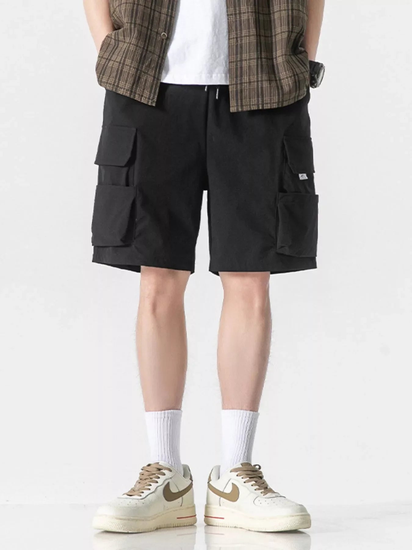 Men's Plus Size Loose Fit Cargo Shorts