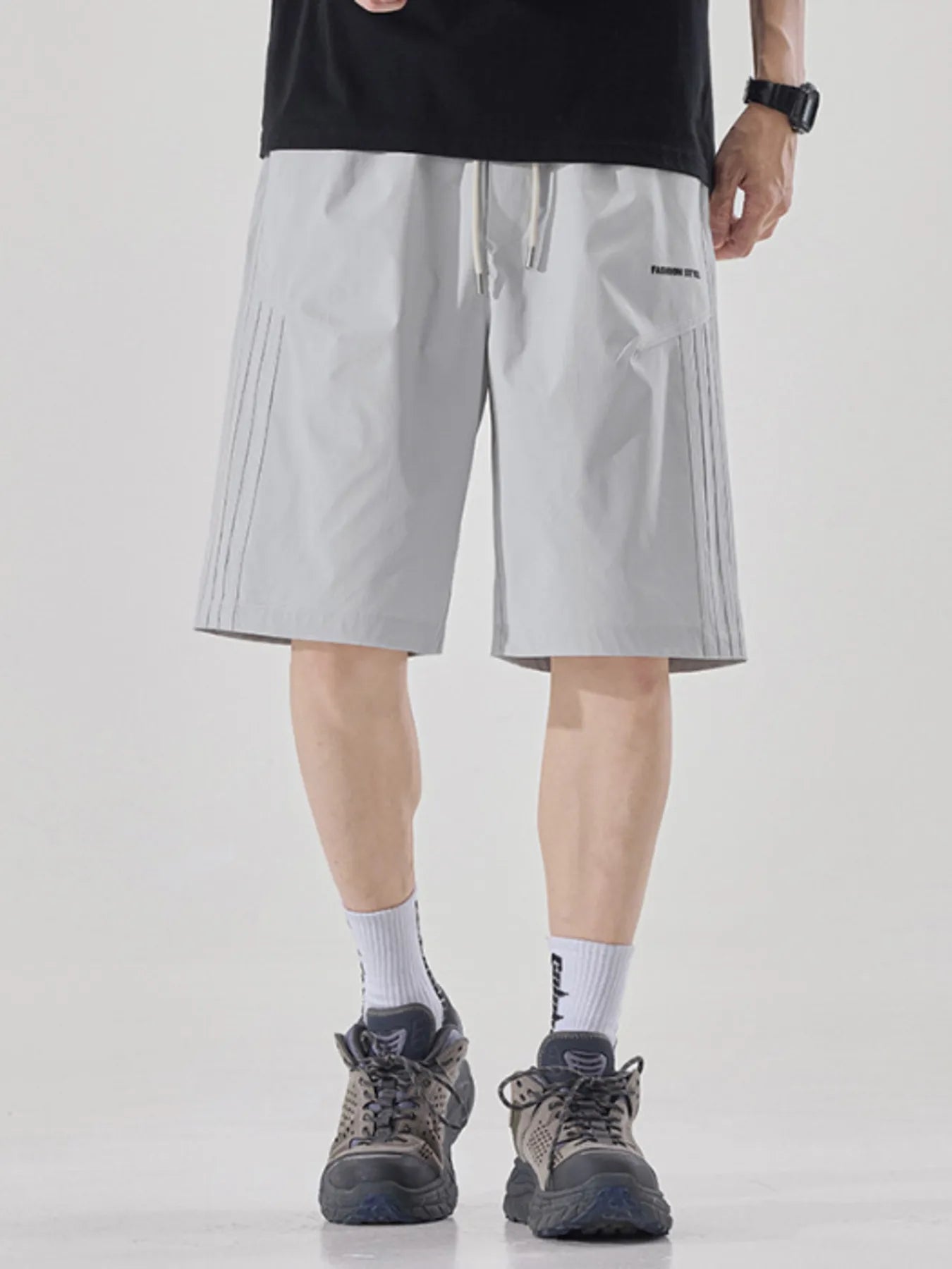 Men's Plus Size Drawstring Loose Fit Shorts