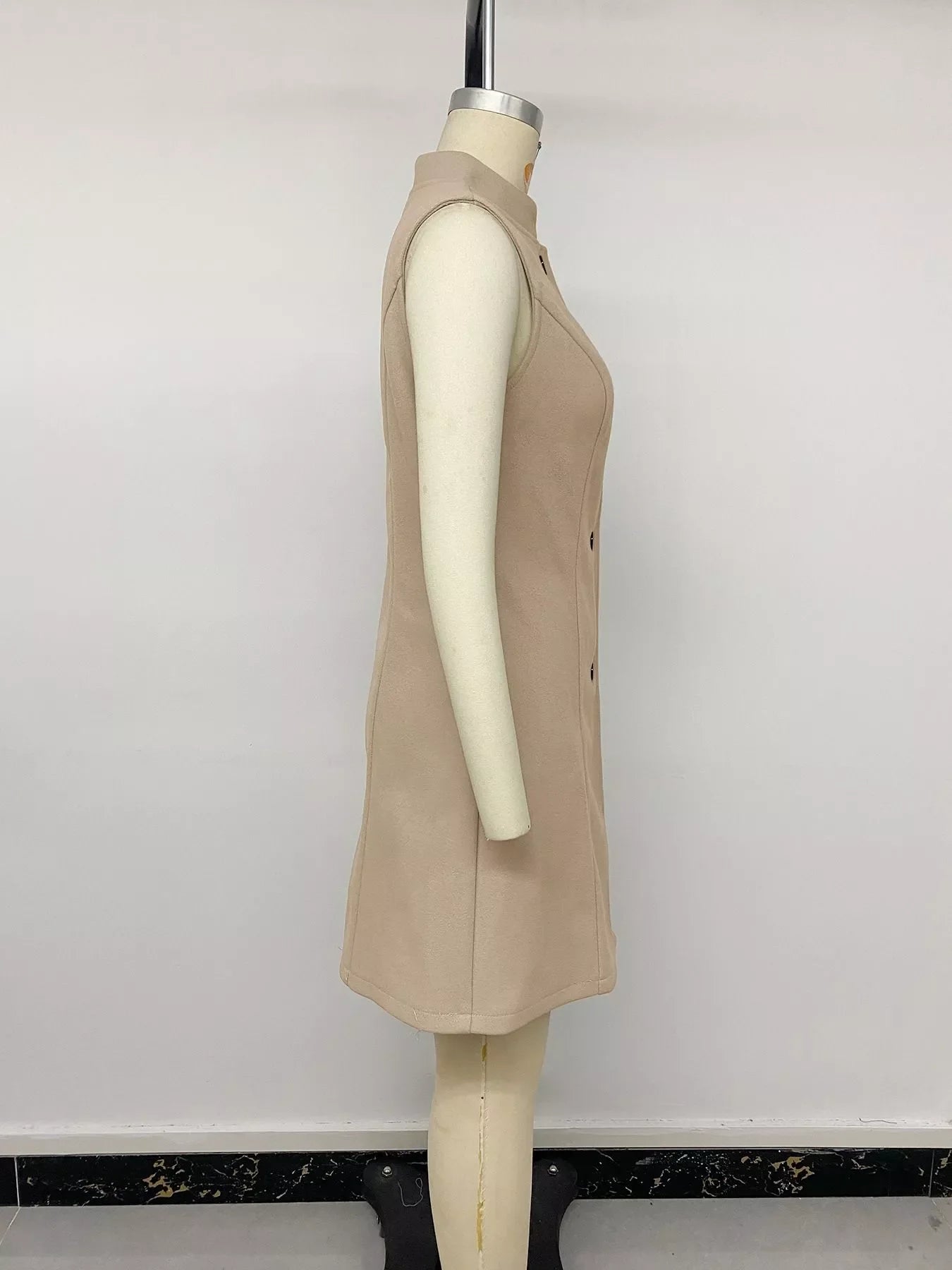 Elegant Button-Down Vest Coat