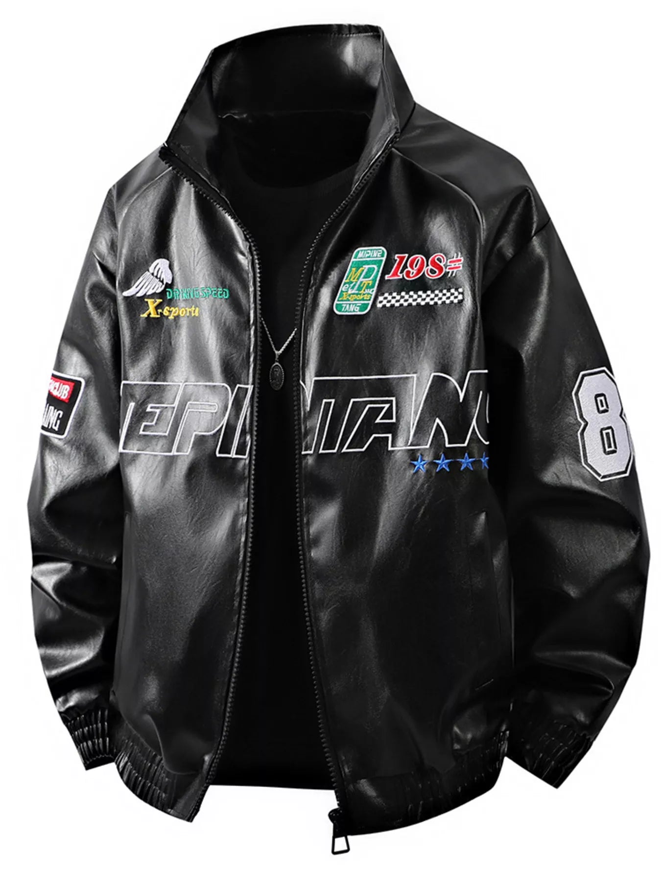 Men's Plus Size Zip Up Long Sleeve Jacket