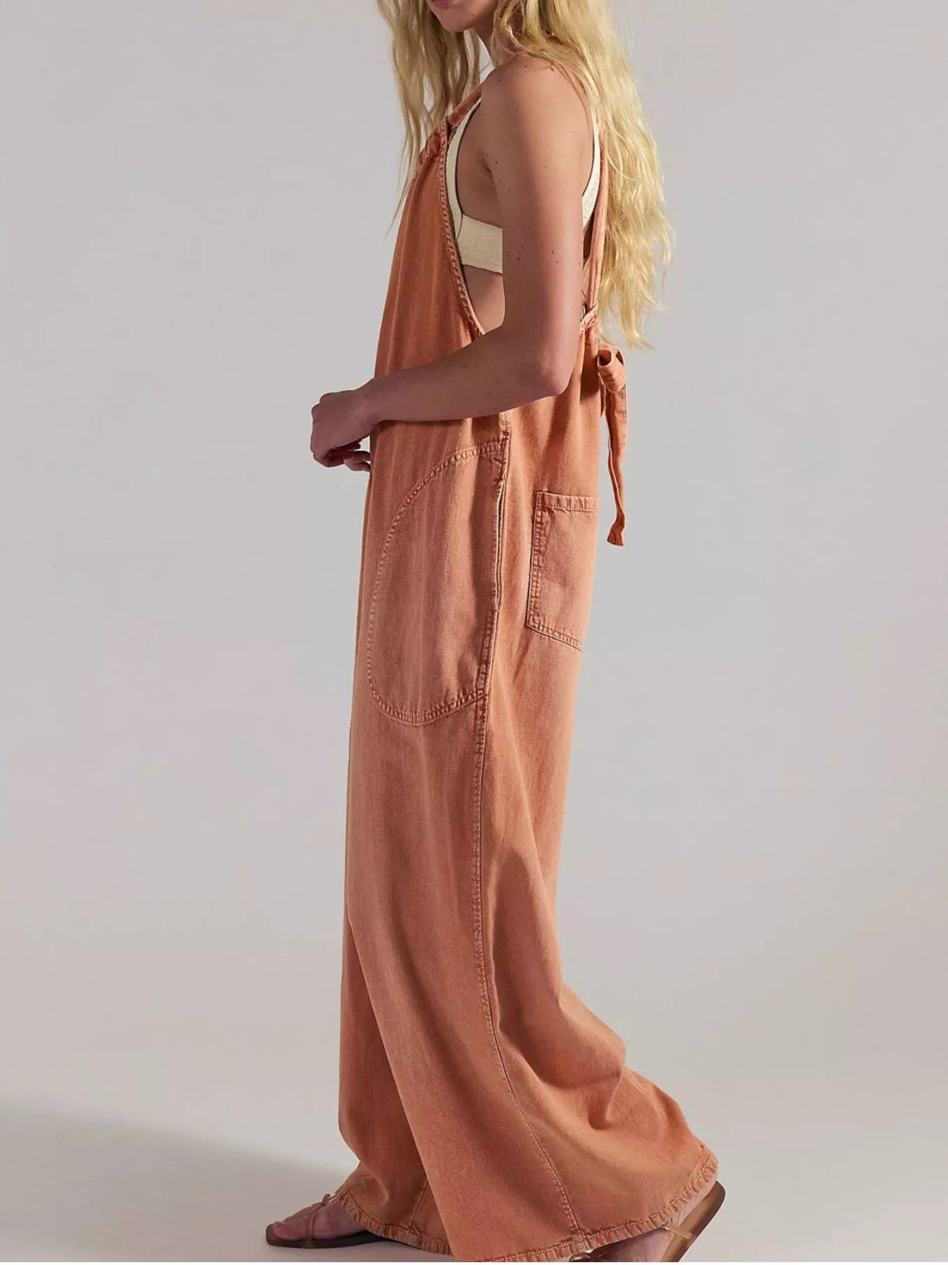 Sleeveless Wide-Leg Jumpsuit