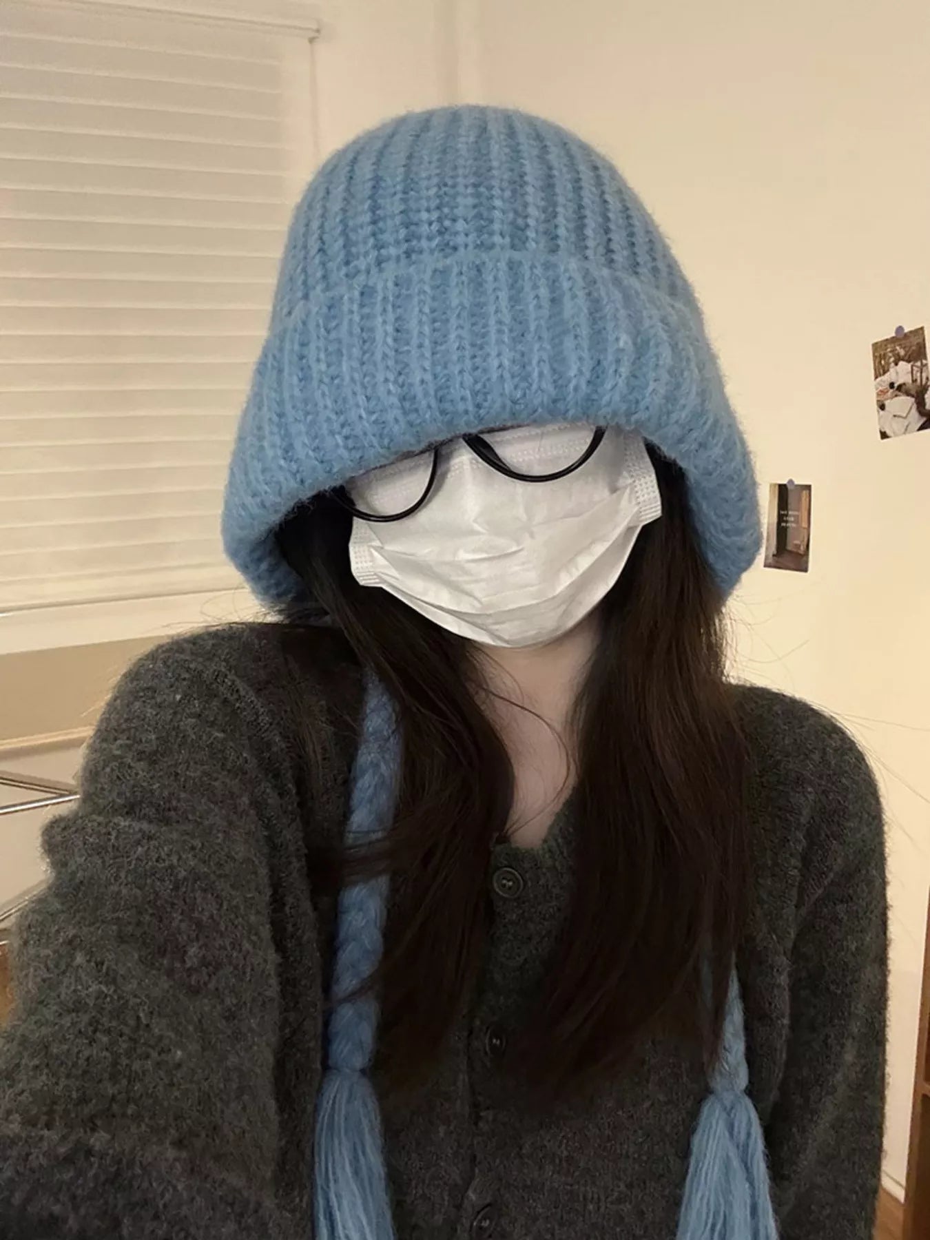 Cozy Knit Braided Beanie Hat