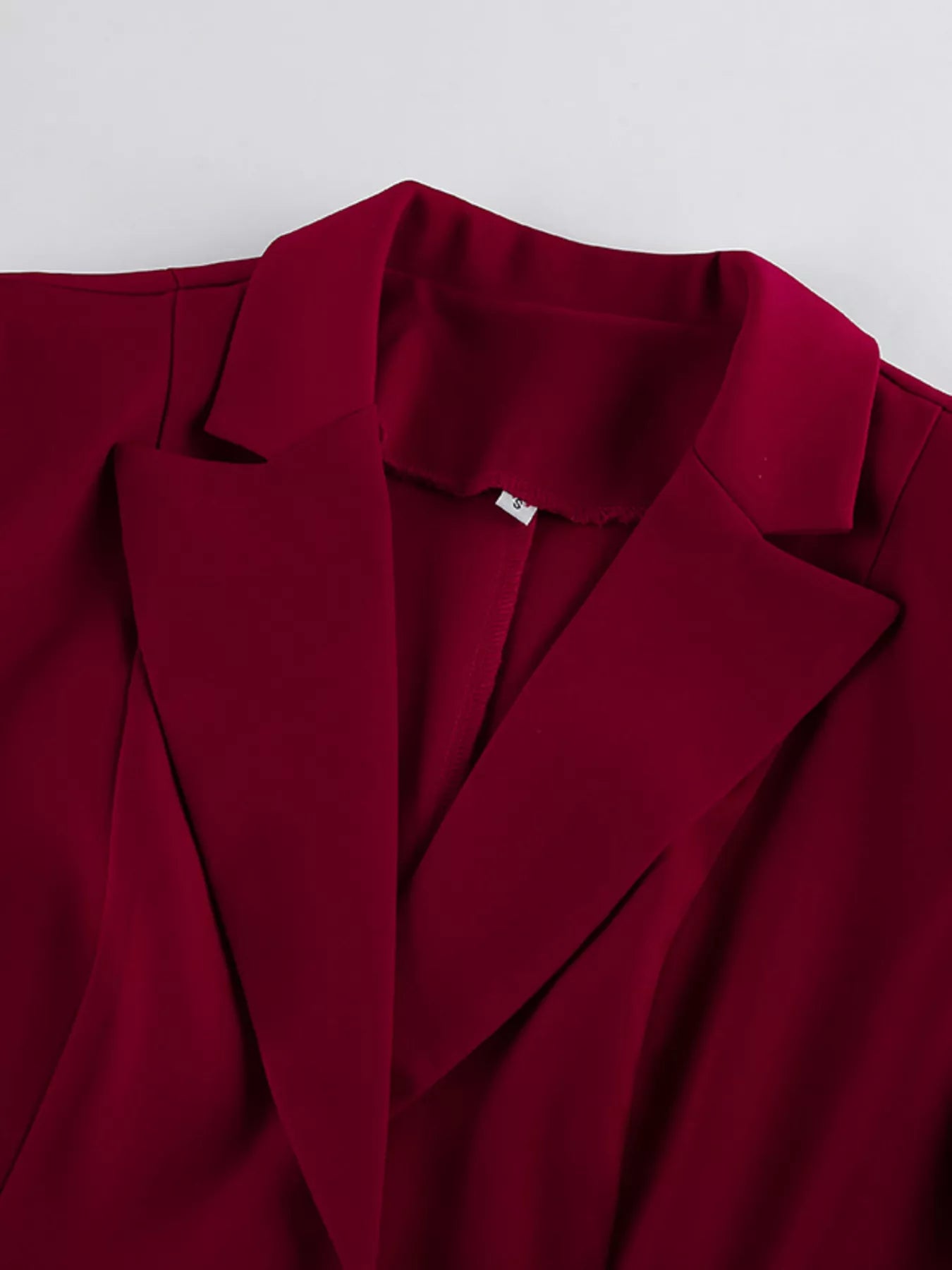 Single-Breasted Blazer and Wide-Leg Pants Set