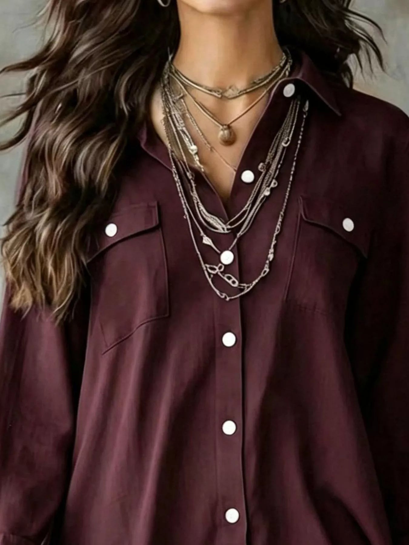 Casual Linen Shirt Dress with Pockets