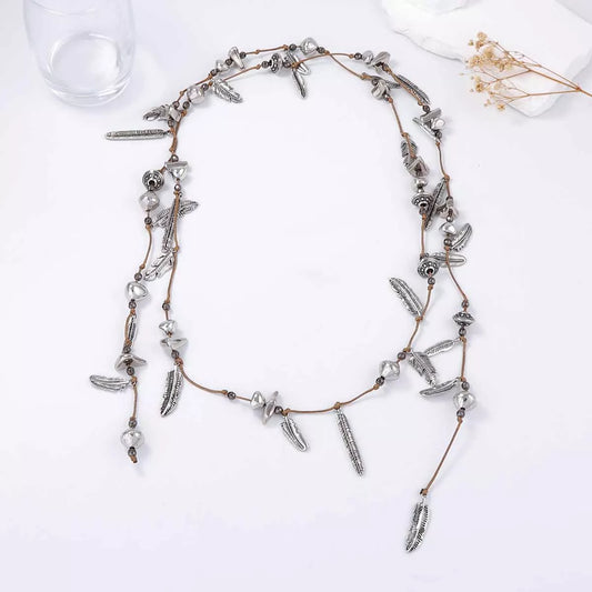 Leaf Chain Layered Necklace