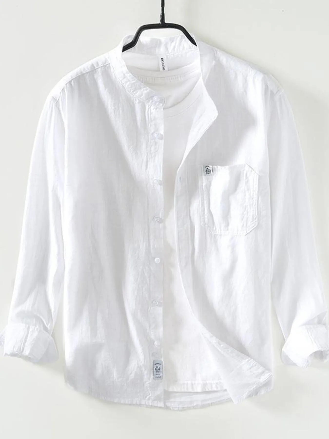 Men's Plus Size Button Up Long Sleeve Shirt