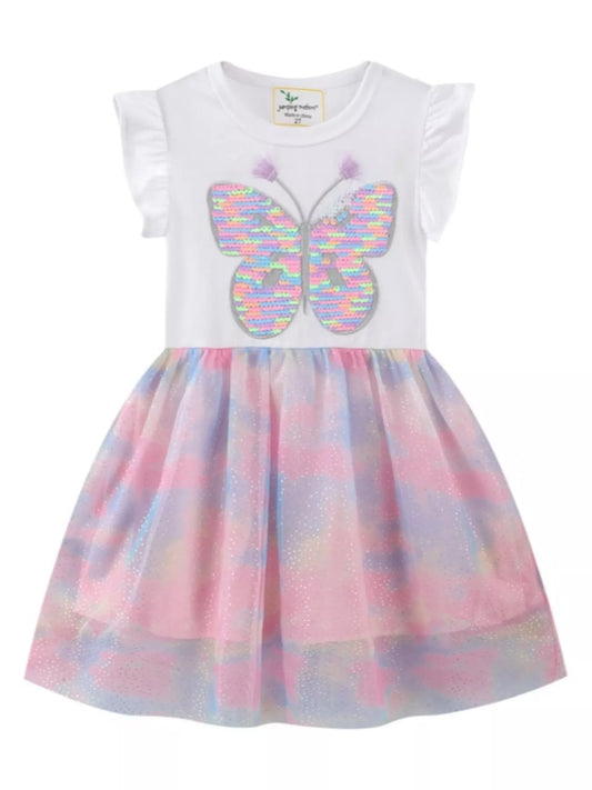 Children's Butterfly Sequin Tutu Dress