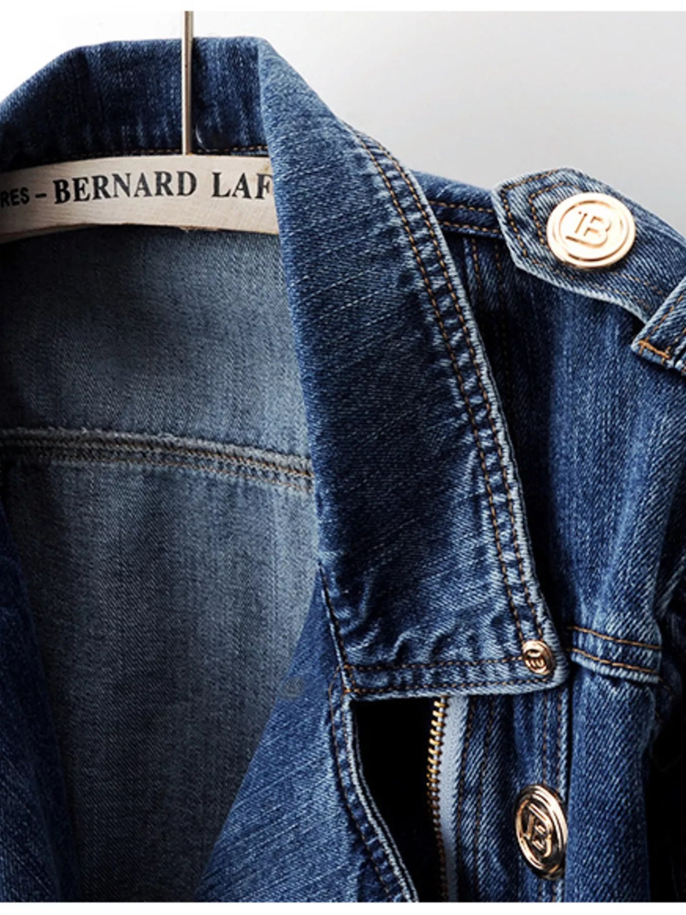 Asymmetrical Zip Denim Jacket