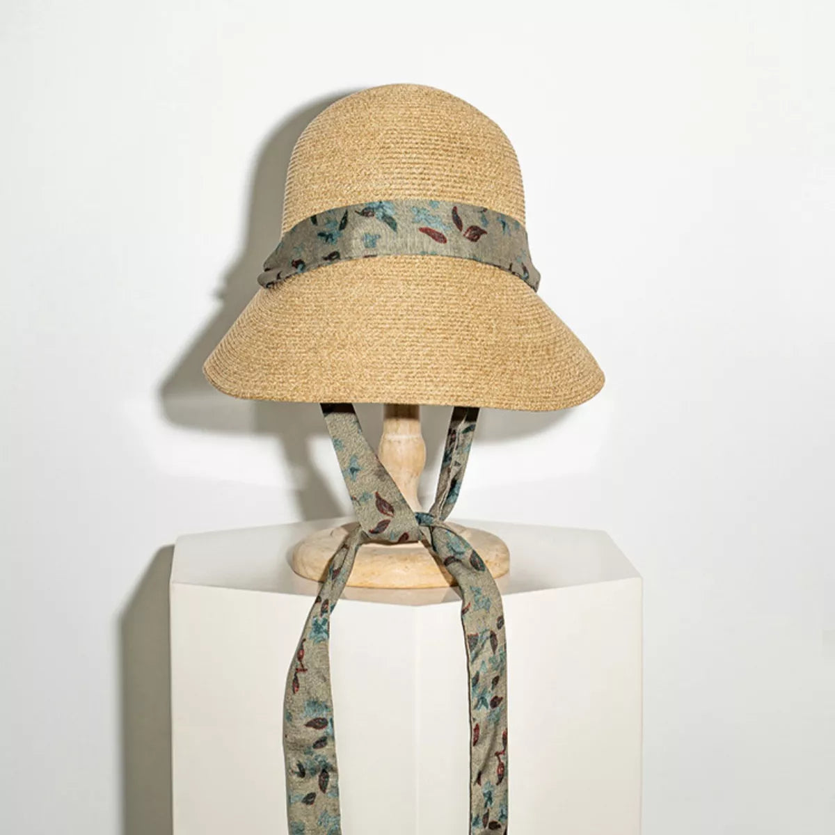 Floral Ribbon Straw Sun Hat