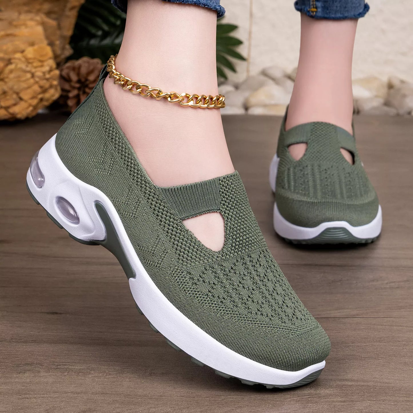Round Toe Slip-Ons