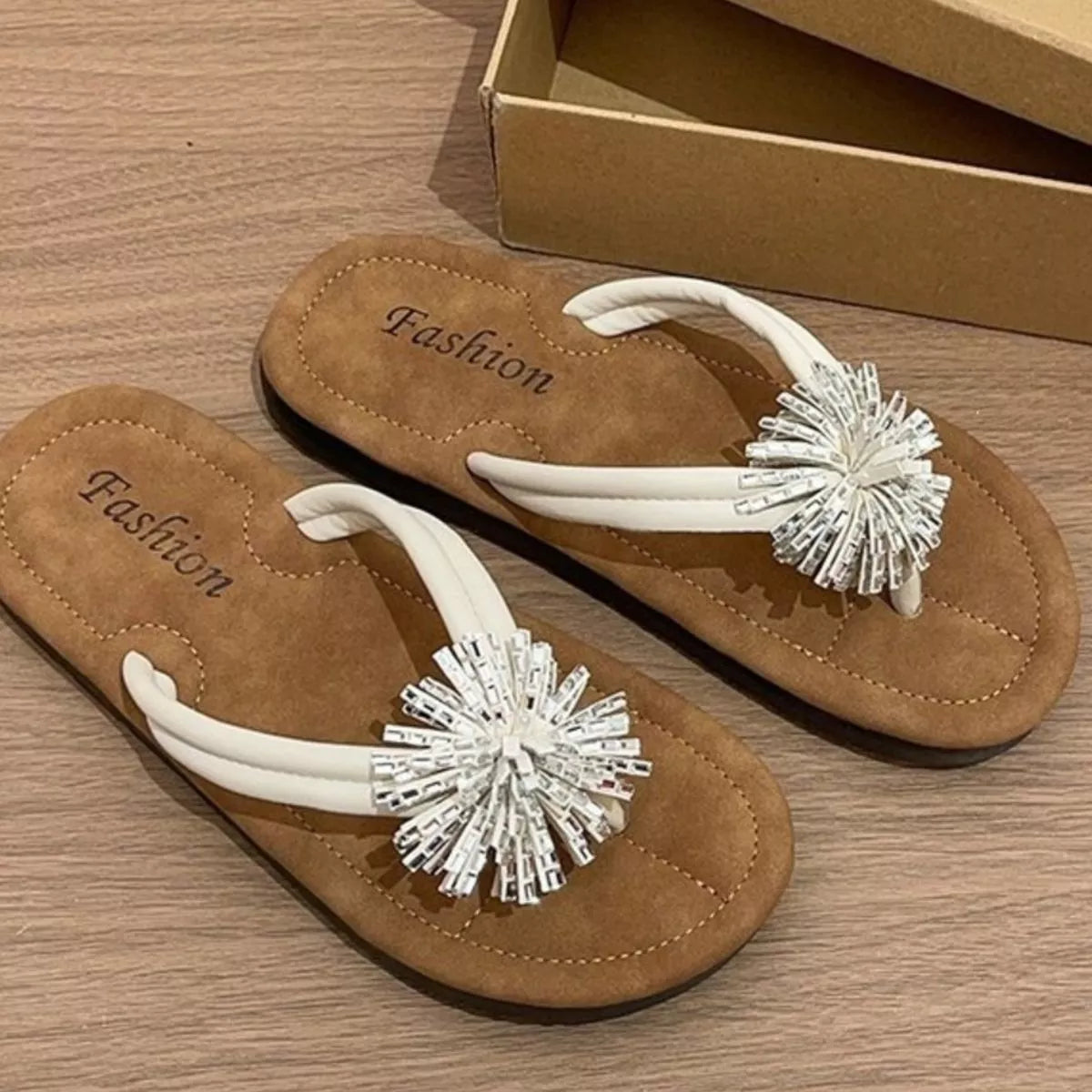 Toe Post Flats Sandals