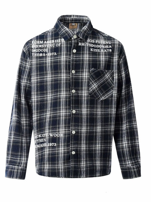 Men's Casual Plaid Button Up Shirt