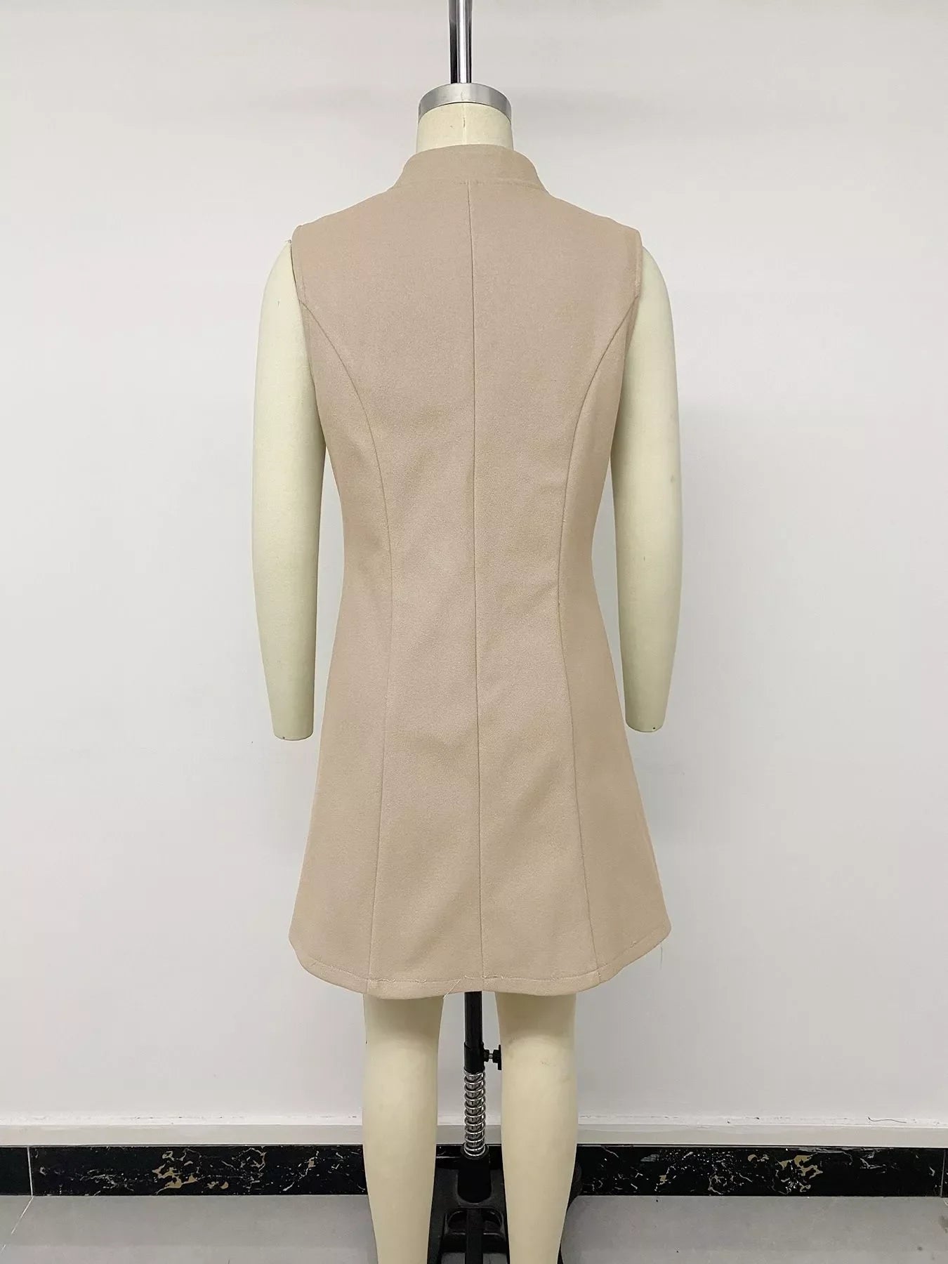 Elegant Button-Down Vest Coat