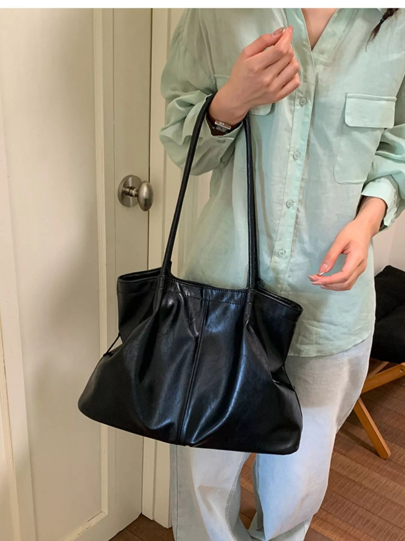 PU Leather Shoulder Bag