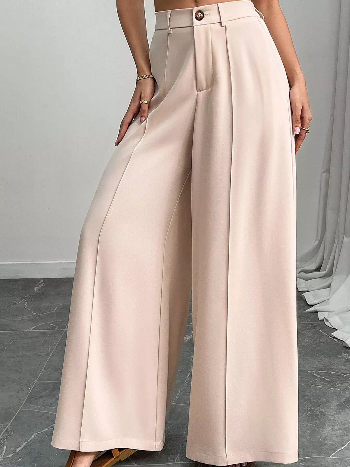 High-Waisted Wide-Leg Pants